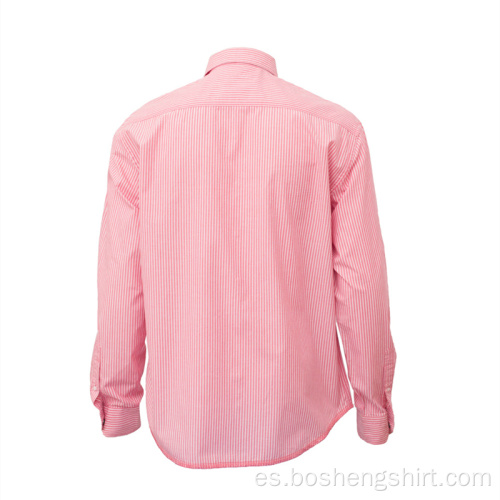 Camisa de ropa casual de verano rosa barata de alta calidad